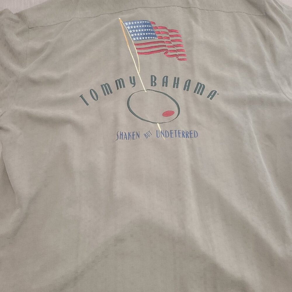 Tommy Bahama Wet Sand 100% Silk Shirt XXL